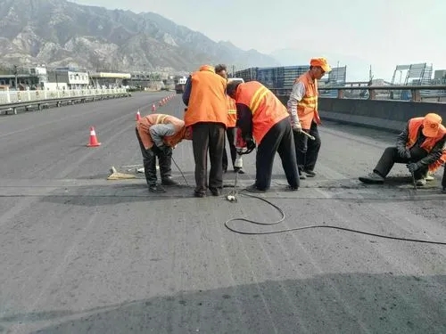 会山镇道路桥梁病害治理